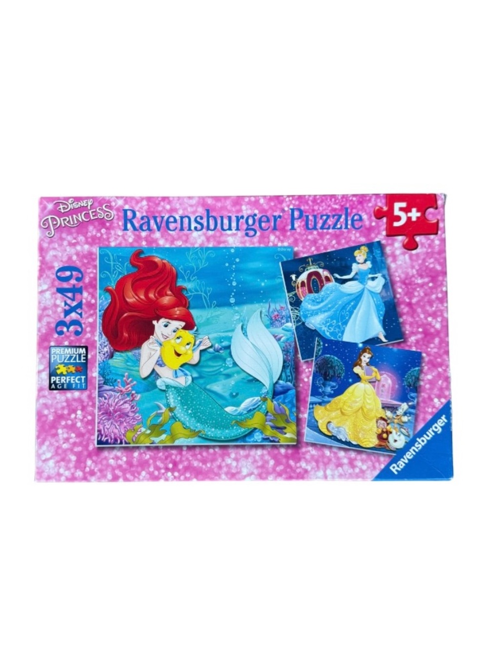 Disney Princess Ravensburger 3 Puzzles - 49 Pieces Each